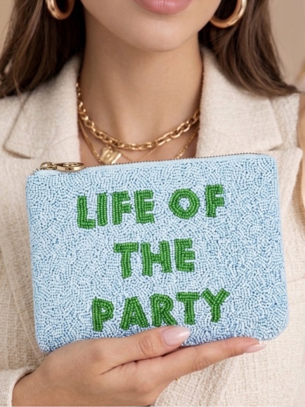 Kate Spade x Target  Life of the Party Beaded Clutch NWT